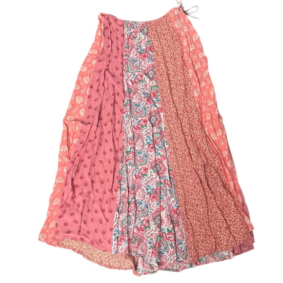 April Cornell Floral Patchwork Boho Skirt Size Medium - Picture 2 of 4